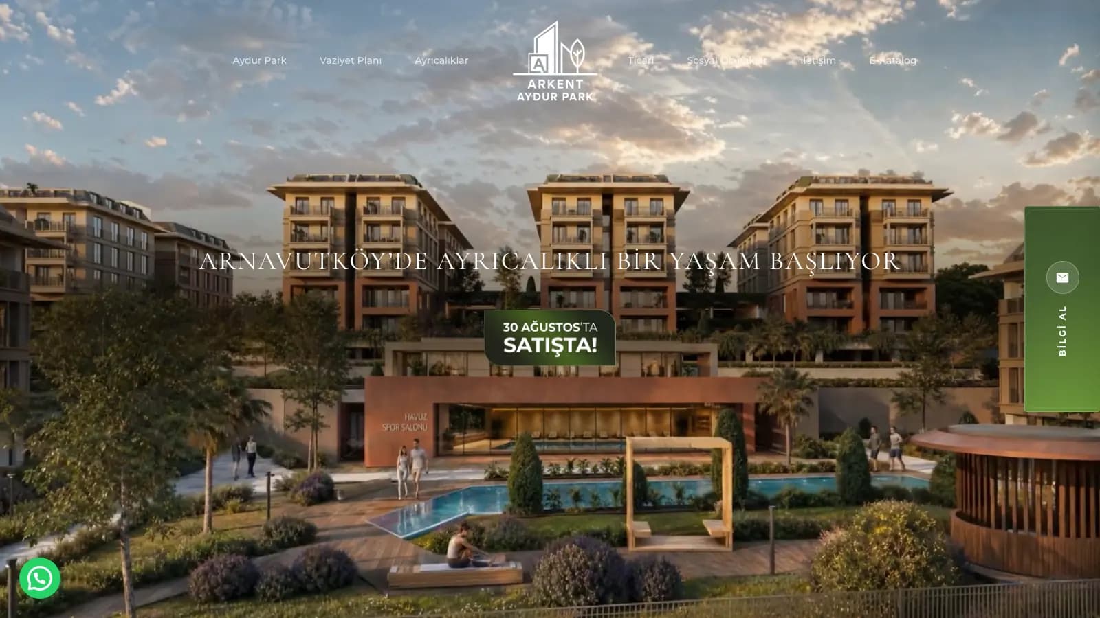 Konut Projesi Web Sitesi — Arkent Aydur Park