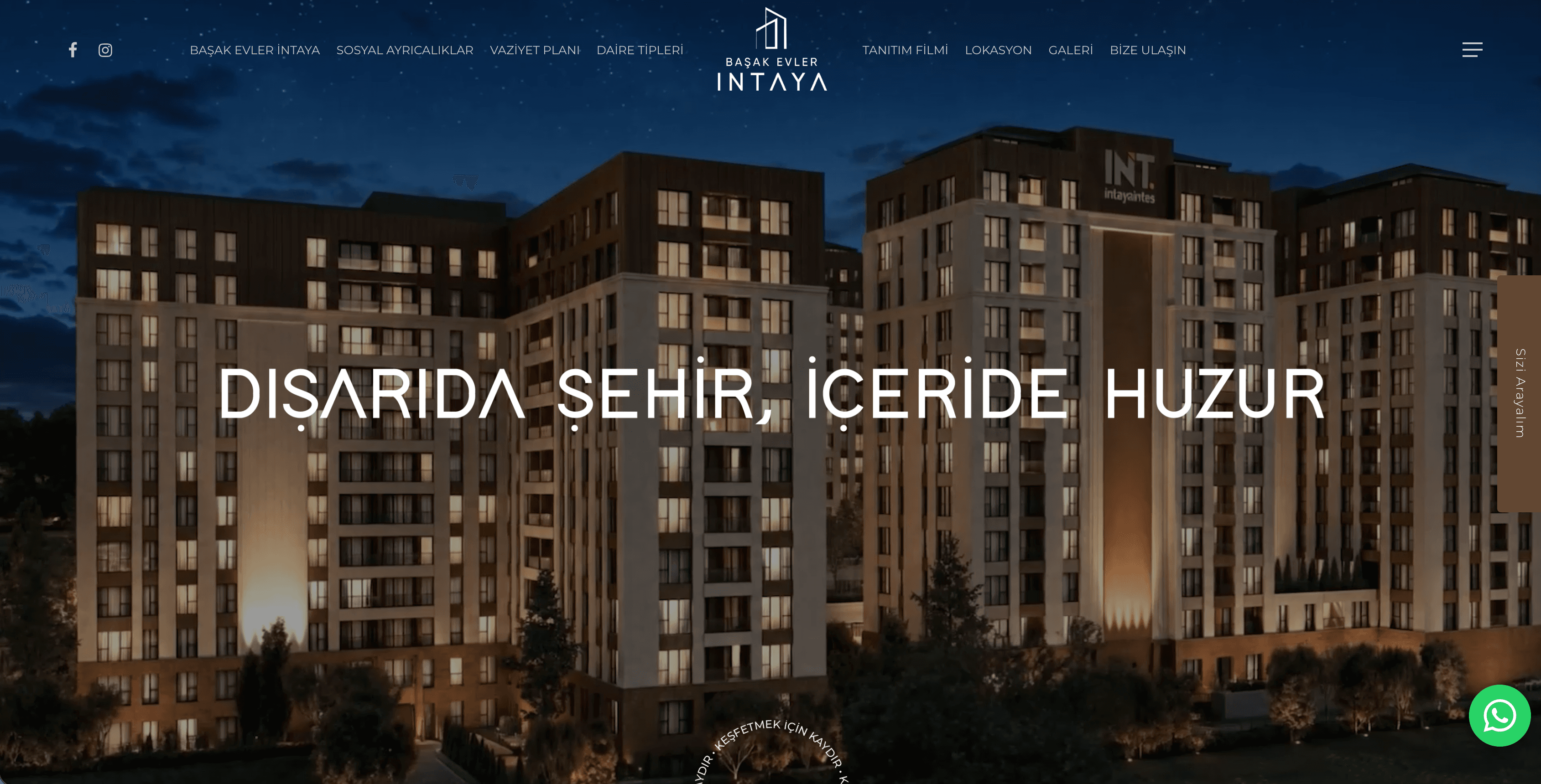 Konut Projesi Web Sitesi — Başak Evler İntaya