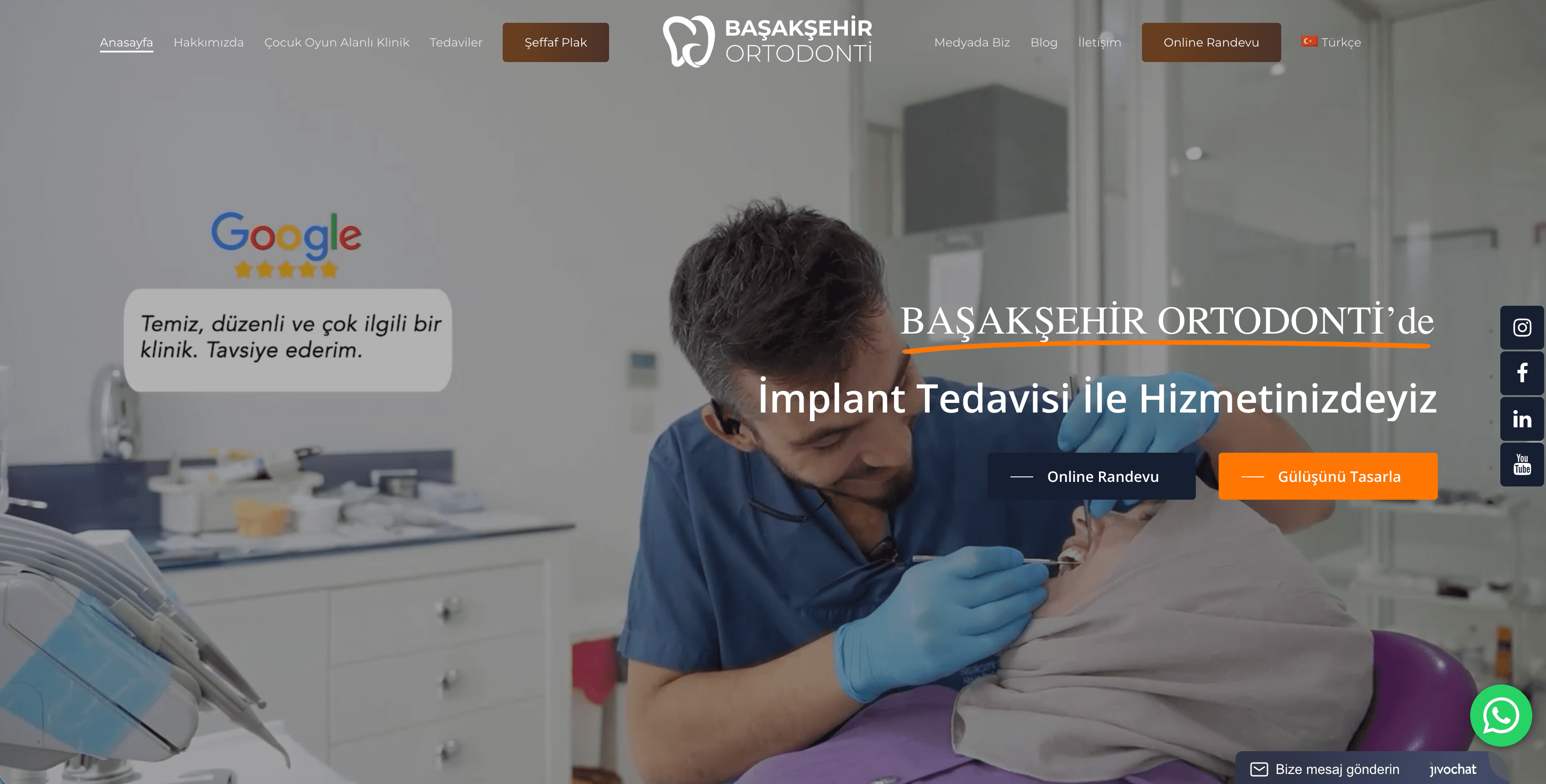 Sağlık Kliniği Web Sitesi — Başakşehir Orto