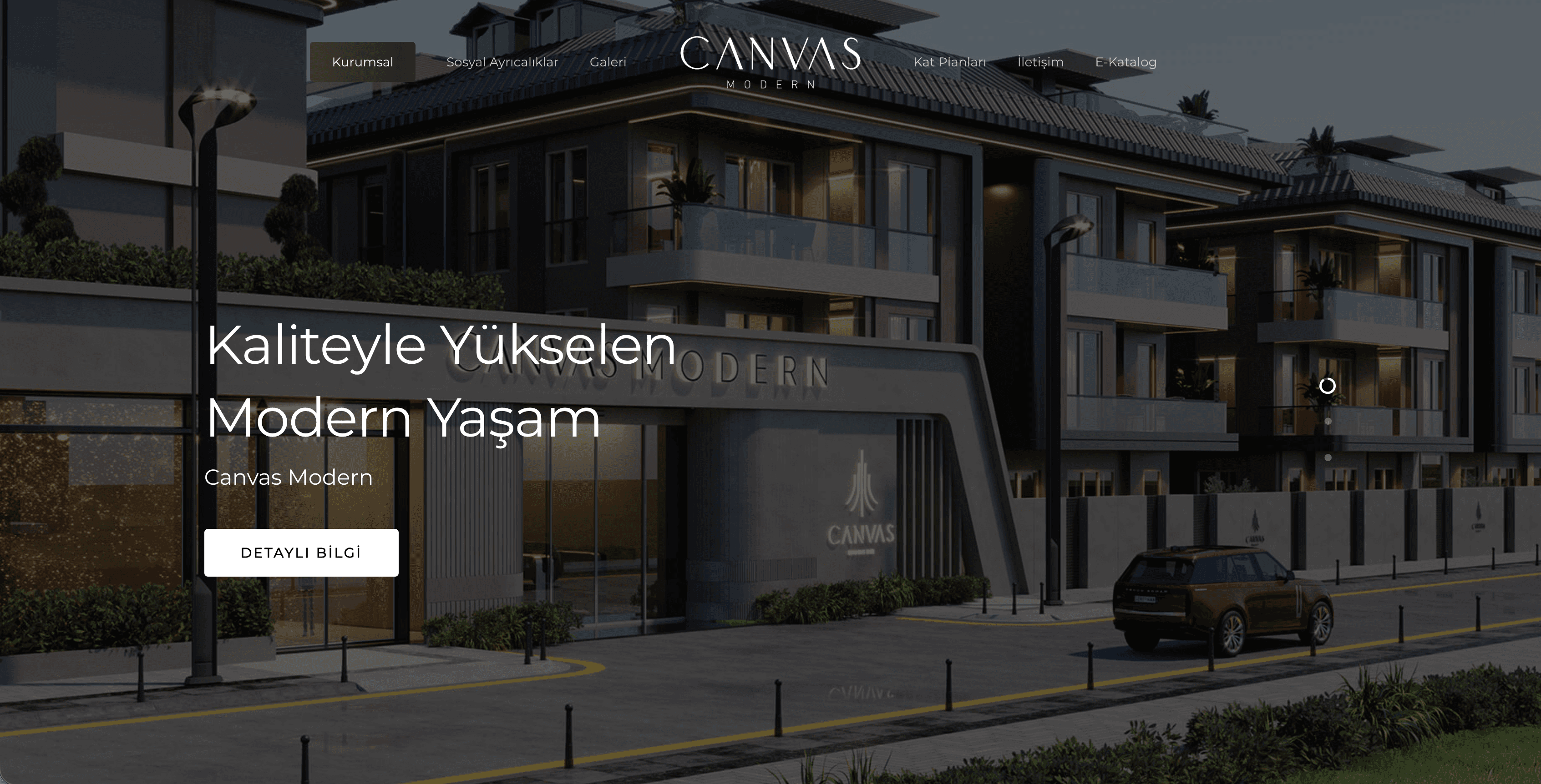 İnşaat Firması Web Sitesi — Canvas İnşaat