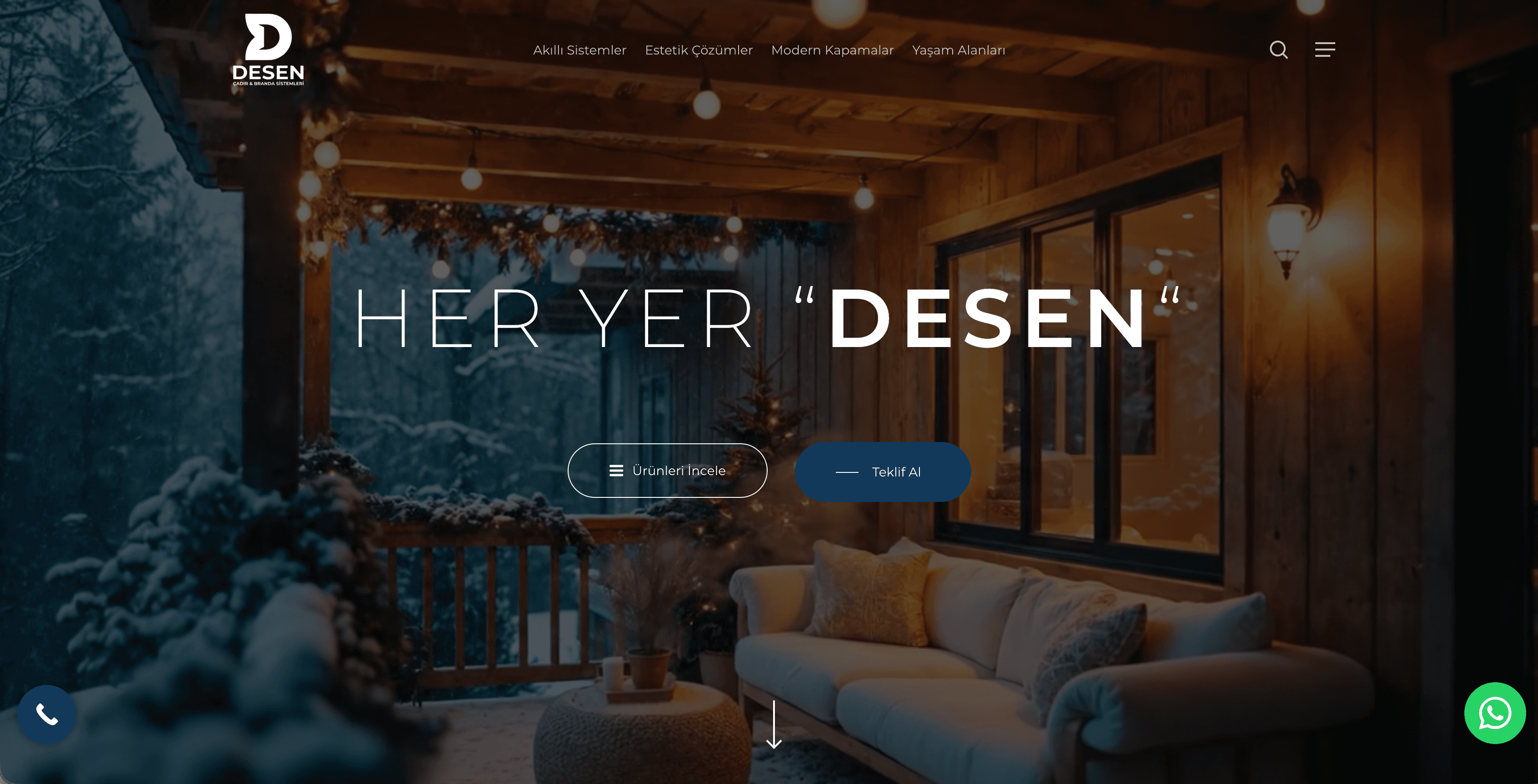 Kurumsal Marka Web Sitesi — Desen Tente
