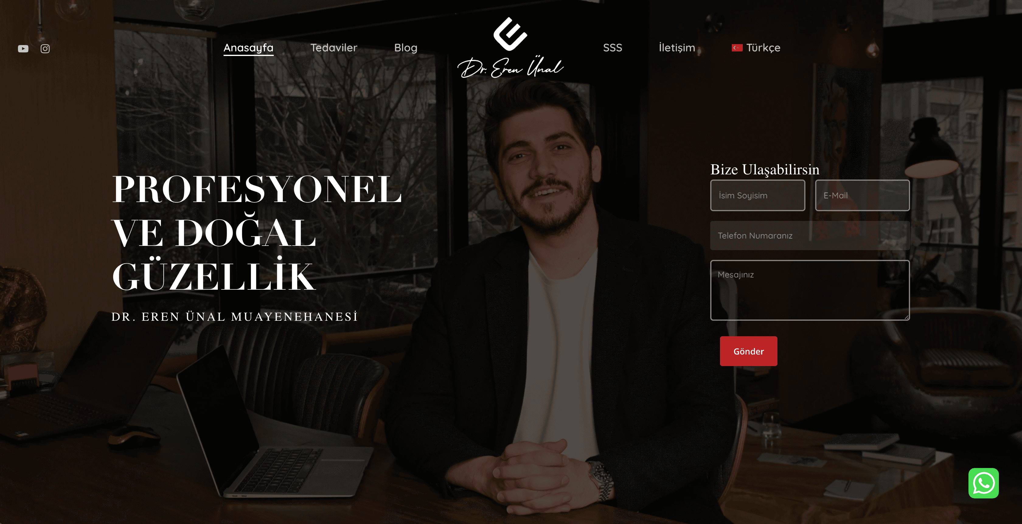 Sağlık Kliniği Web Sitesi — Eren Ünal Clinic