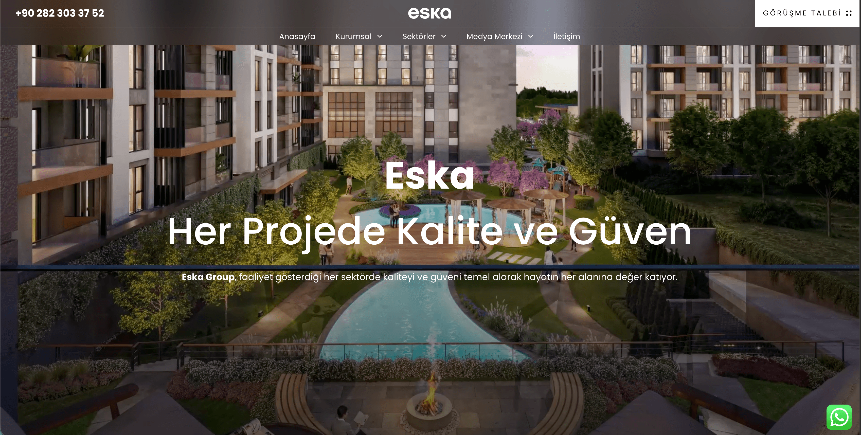 İnşaat Firması Web Sitesi — Eska