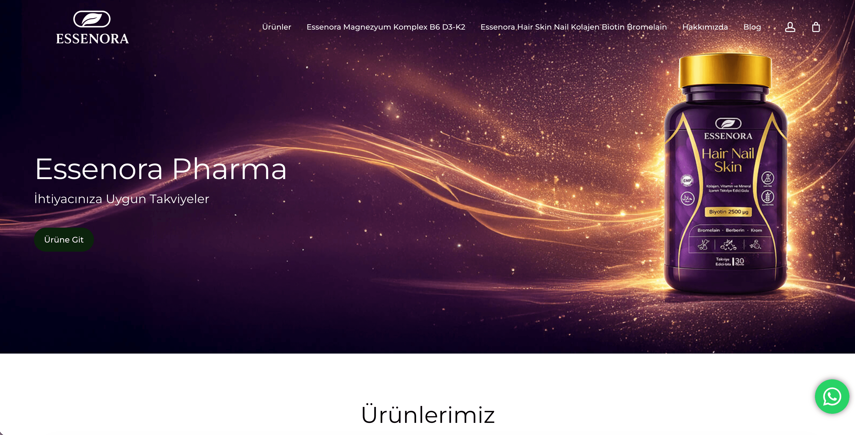 Sağlık ve İlaç Web Sitesi — Essenora Pharma