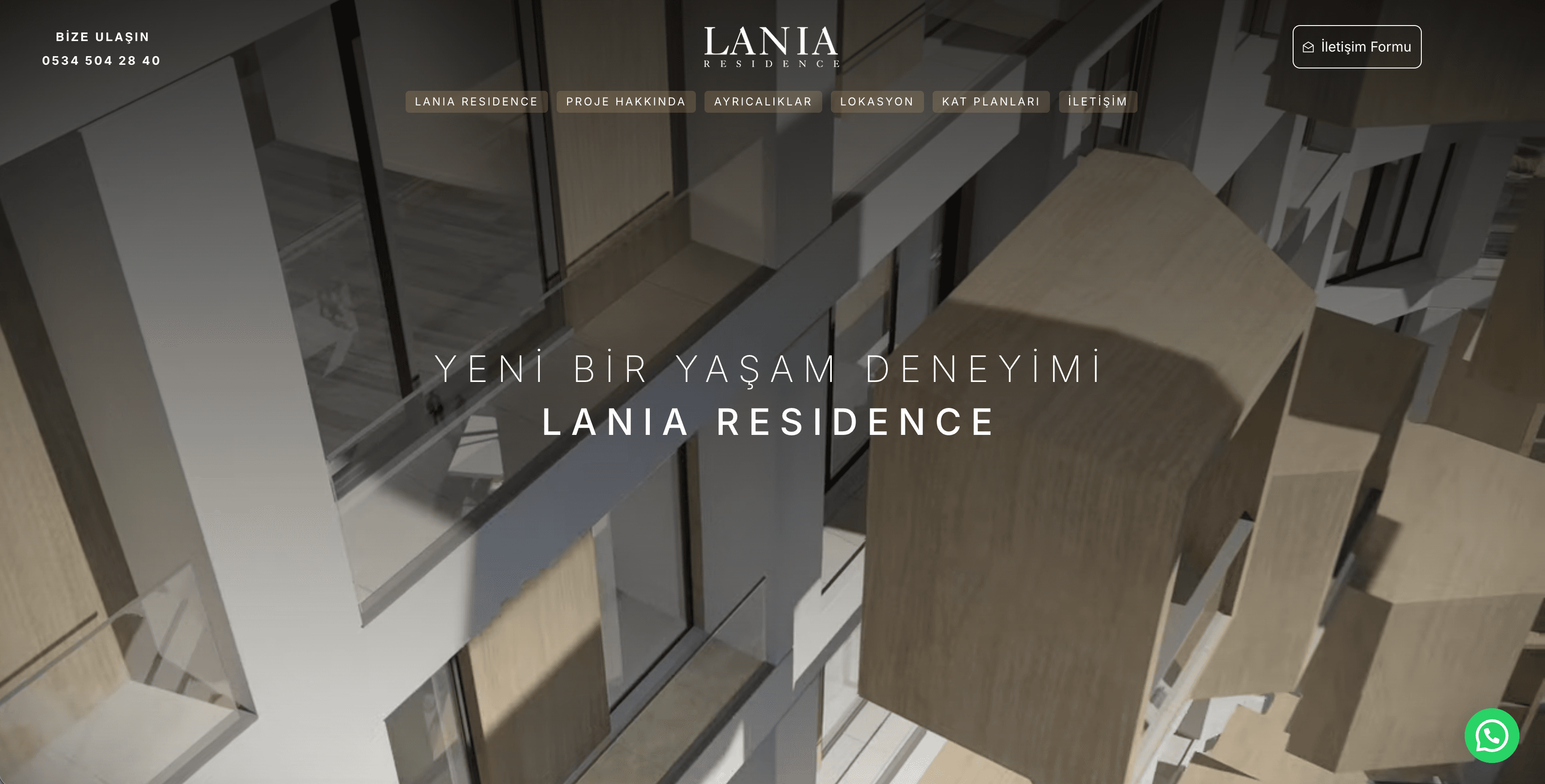 Konut Projesi Web Sitesi — Lania Residence