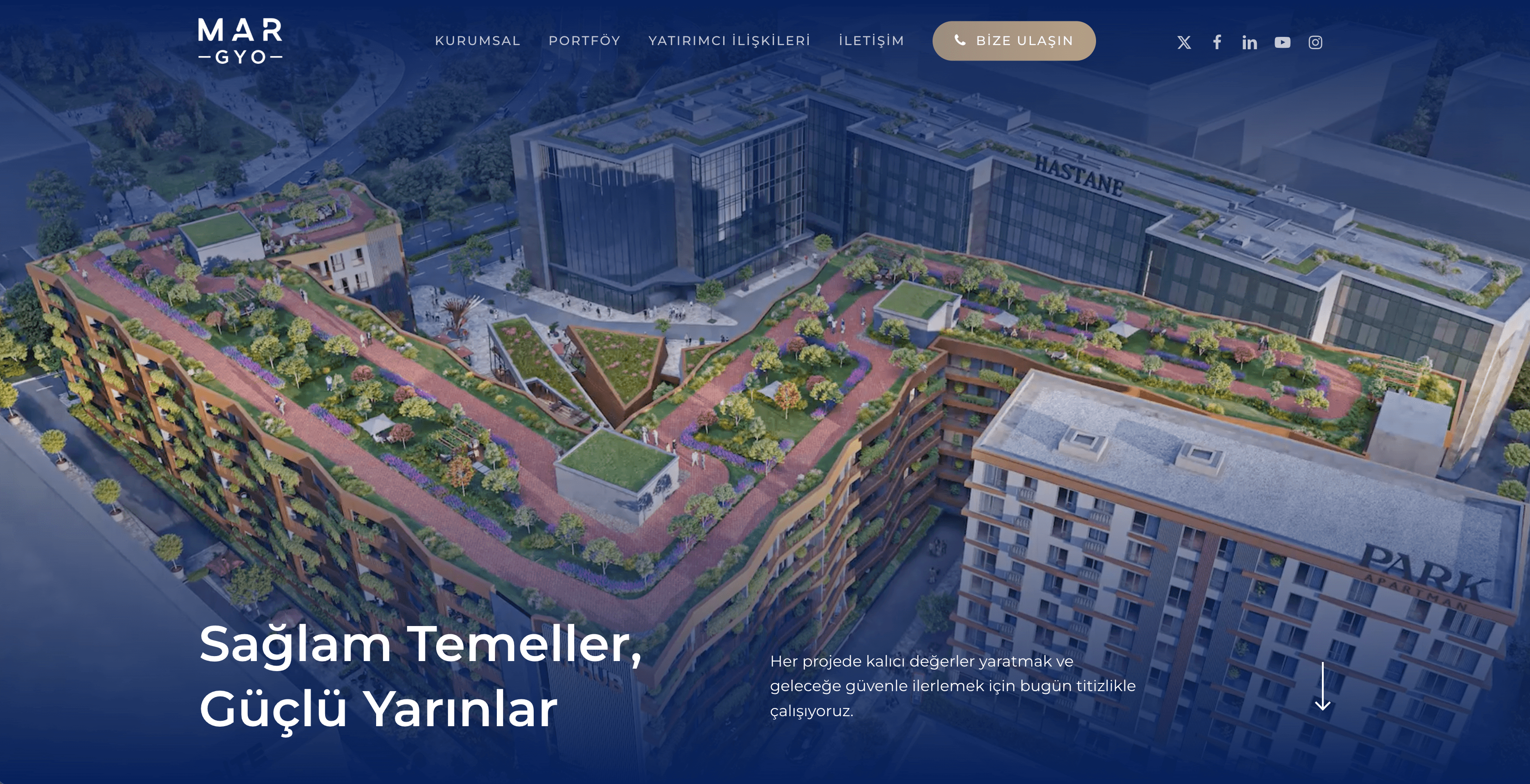 Gayrimenkul Yatırım Web Sitesi — MARGYO