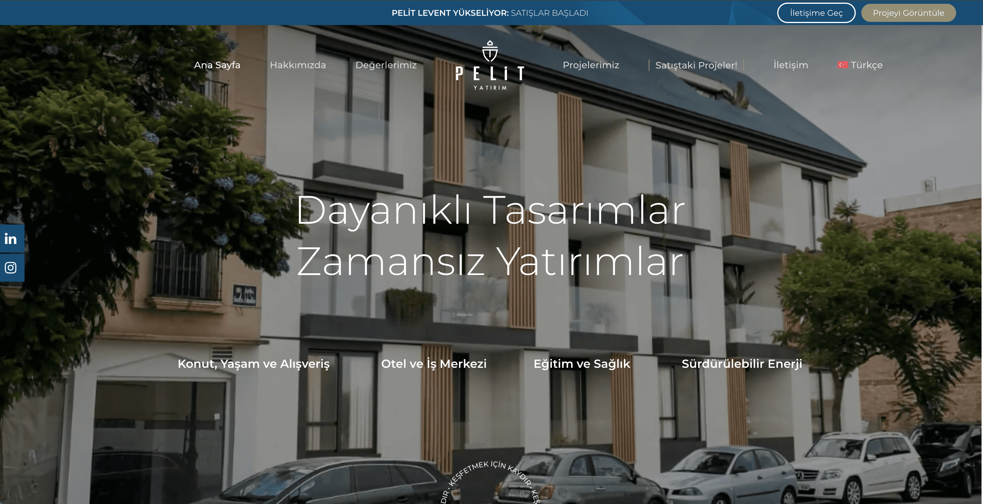 Yatırım ve Gayrimenkul Web Sitesi — Pelit Yatırım