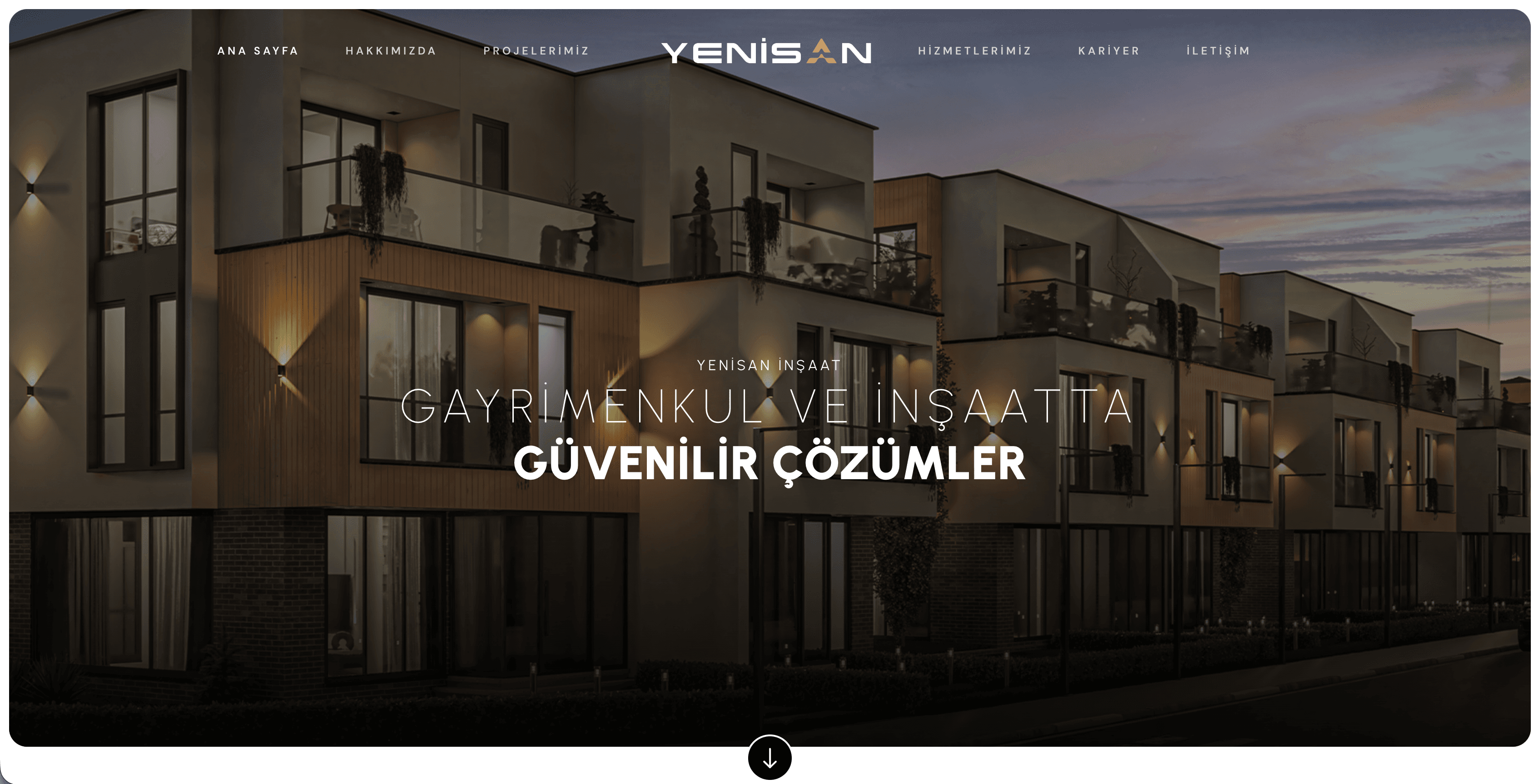 İnşaat Firması Web Sitesi — Yenişan İnşaat
